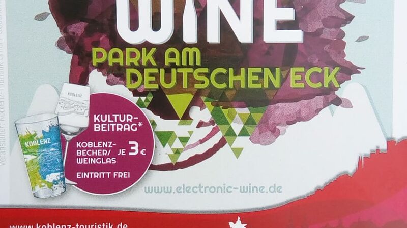 Plakat Electronic Wine Koblenz